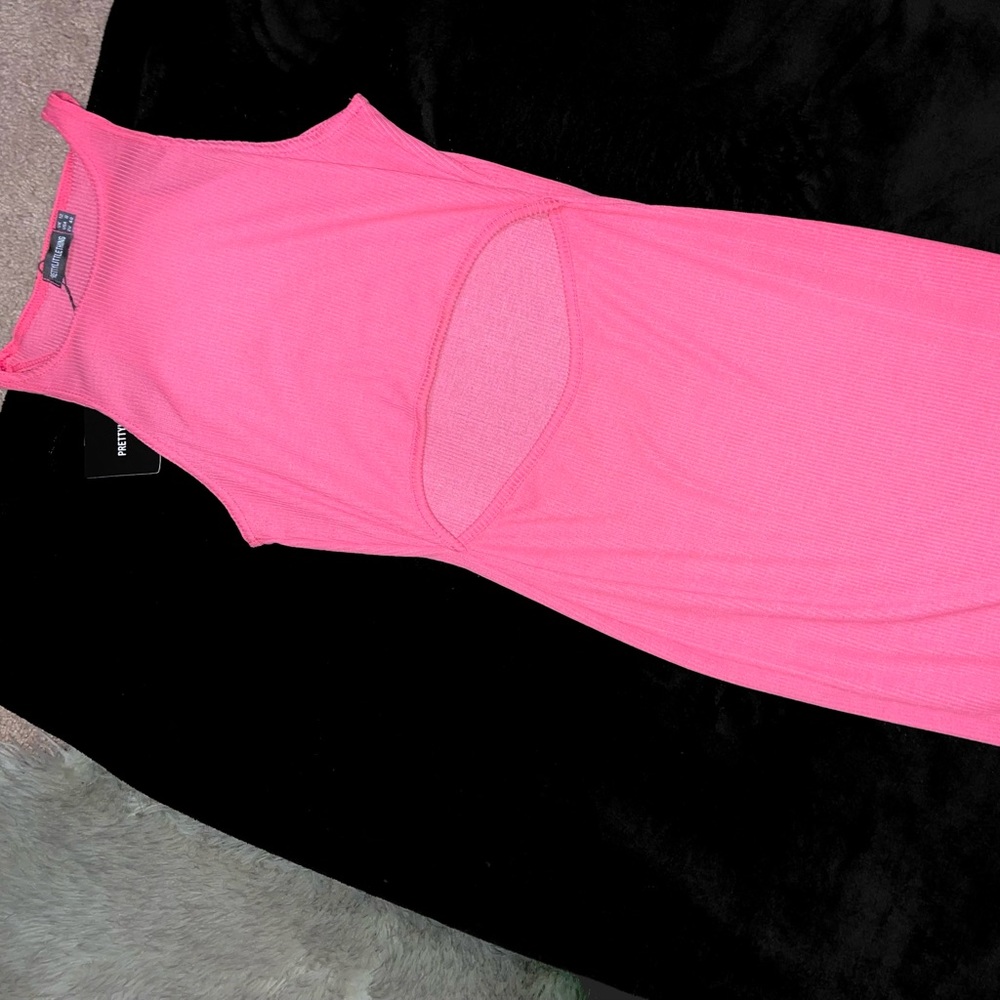 Prettylittle thing fuchsia pink dress